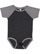 INFANT BASEBALL BODYSUIT Vintage Smoke/Granite Heather Open