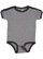 INFANT RETRO RINGER BODYSUIT Granite Heather/Vintage Smoke 1 Open