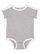 INFANT RETRO RINGER BODYSUIT Heather/White 1