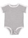 INFANT RETRO RINGER BODYSUIT Heather/White 1 Open
