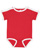 INFANT RETRO RINGER BODYSUIT Red/White 1