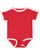 INFANT RETRO RINGER BODYSUIT Red/White 1 Open