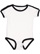 INFANT RETRO RINGER BODYSUIT White/Black 1 Open