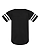 Infant Football Bodysuit Black/White Ghosted Back View