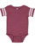 INFANT FOOTBALL BODYSUIT Vintage Burgundy/Blended White 