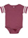 INFANT FOOTBALL BODYSUIT Vintage Burgundy/Blended White Open