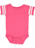 INFANT FOOTBALL BODYSUIT Vintage Hot Pink/Blended White 