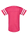 Infant Football Bodysuit Vintage Hot Pink/Blended White Ghosted Back View