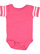 INFANT FOOTBALL BODYSUIT Vintage Hot Pink/Blended White Open