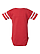 Infant Football Bodysuit Vintage Red/Blended White Ghosted Back View