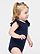 Infant Flutter Sleeve Bodysuit Side View