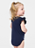 Infant Flutter Sleeve Bodysuit Back View