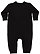 INFANT FLEECE ONE PIECE Black Back