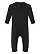 Infant Fleece One Piece Black Ghosted Back View