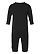 Infant Fleece One Piece Black Ghosted Front View