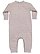 INFANT FLEECE ONE PIECE Heather Back