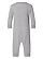 Infant Fleece One Piece Heather Ghosted Front View