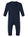 Infant Fleece One Piece Navy Ghosted Back View
