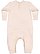 INFANT FLEECE ONE PIECE Natural Heather Back