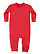 INFANT FLEECE ONE PIECE Red Open
