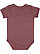 INFANT MELANGE JERSEY BODYSUIT Burgundy Melange Back