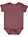 INFANT MELANGE JERSEY BODYSUIT Burgundy Melange Open