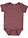 INFANT MELANGE JERSEY BODYSUIT Burgundy Melange 