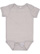 INFANT MELANGE JERSEY BODYSUIT Gray Melange Open