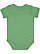 INFANT MELANGE JERSEY BODYSUIT Green Melange Back