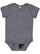 INFANT MELANGE JERSEY BODYSUIT Navy Melange Open