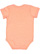 INFANT MELANGE JERSEY BODYSUIT Papaya Melange Back