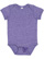 INFANT MELANGE JERSEY BODYSUIT Purple Melange Open