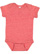 INFANT MELANGE JERSEY BODYSUIT Red Melange 