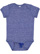 INFANT MELANGE JERSEY BODYSUIT Royal Melange Open