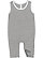 INFANT MELANGE TANK ROMPER Gray Melange Open