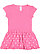 INFANT BABY RIB DRESS Raspberry/Raspberry-White Dot 