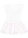 INFANT BABY RIB DRESS White/Ballerina-White Stripe Back