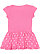 TODDLER BABY RIB DRESS Raspberry/Raspberry-White Dot Back