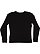 ADULT BABY RIB PAJAMA TOP Black Back