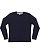 ADULT BABY RIB PAJAMA TOP Navy 