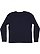 ADULT BABY RIB PAJAMA TOP Navy Back
