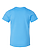 Youth Fine Jersey T-Shirt Aqua Ghosted Back View