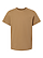 Youth Fine Jersey T-Shirt Coyote Brown Ghosted Front View