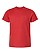 Youth Fine Jersey T-Shirt Vintage Red Ghosted Front View