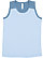 YOUTH CONTRAST BACK TANK Light Blue/Indigo 