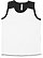 YOUTH CONTRAST BACK TANK White/Black 