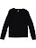YOUTH BABY RIB PAJAMA TOP Black 
