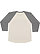 YOUTH BASEBALL TEE Natural Heather/Grnite Heather Back