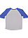 YOUTH BASEBALL TEE Vintage Heather/Vintage Royal Back