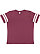 YOUTH FOOTBALL TEE Vintage Burgundy/Blended White 